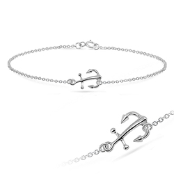 Anchor Silver Anklet ANK-196